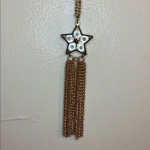 Gold necklace with star pendant